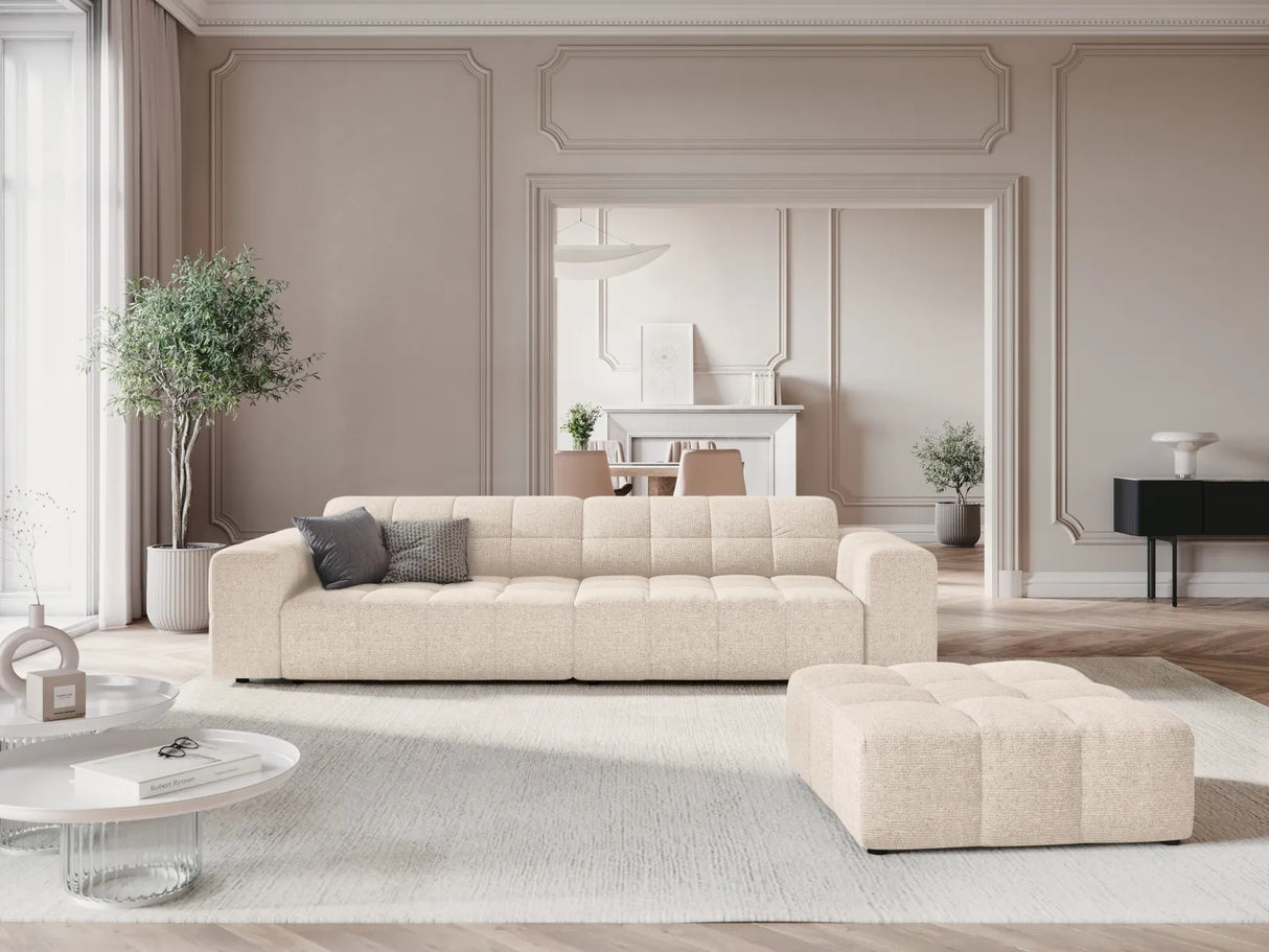 Chicago Pouf aus Samt oder Chenille, 102x80x40 cm von Cosmopolitan Design – Bild 2