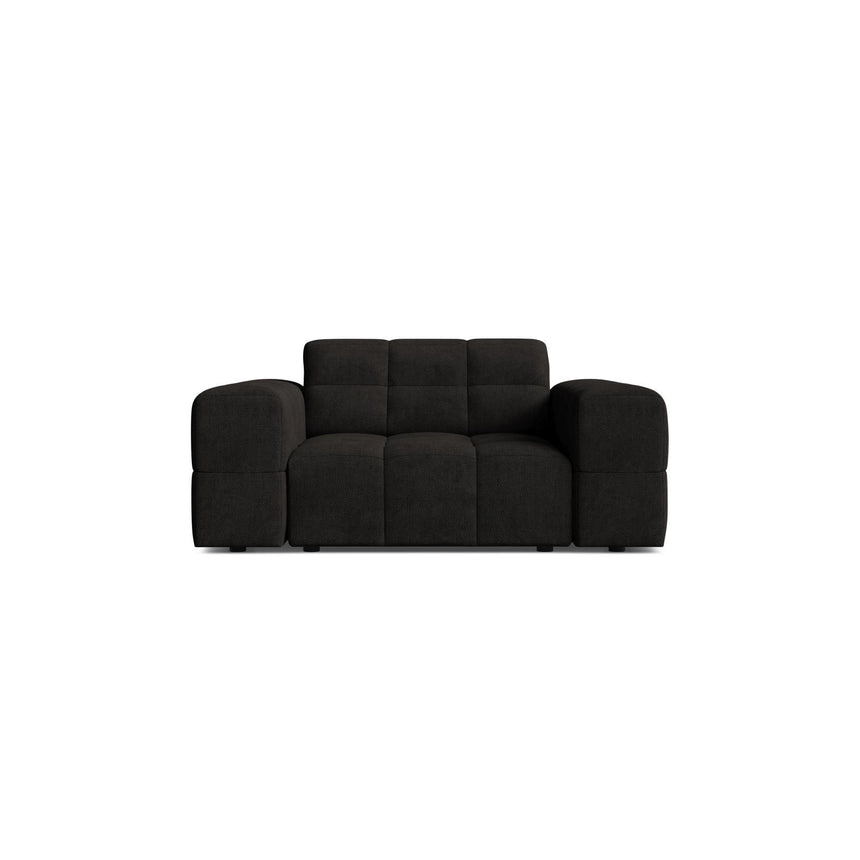 Chicago Sessel aus Chenille in Anthrazit (Eden 21 Black), 132x102 cm von Cosmopolitan Design – Bild 1