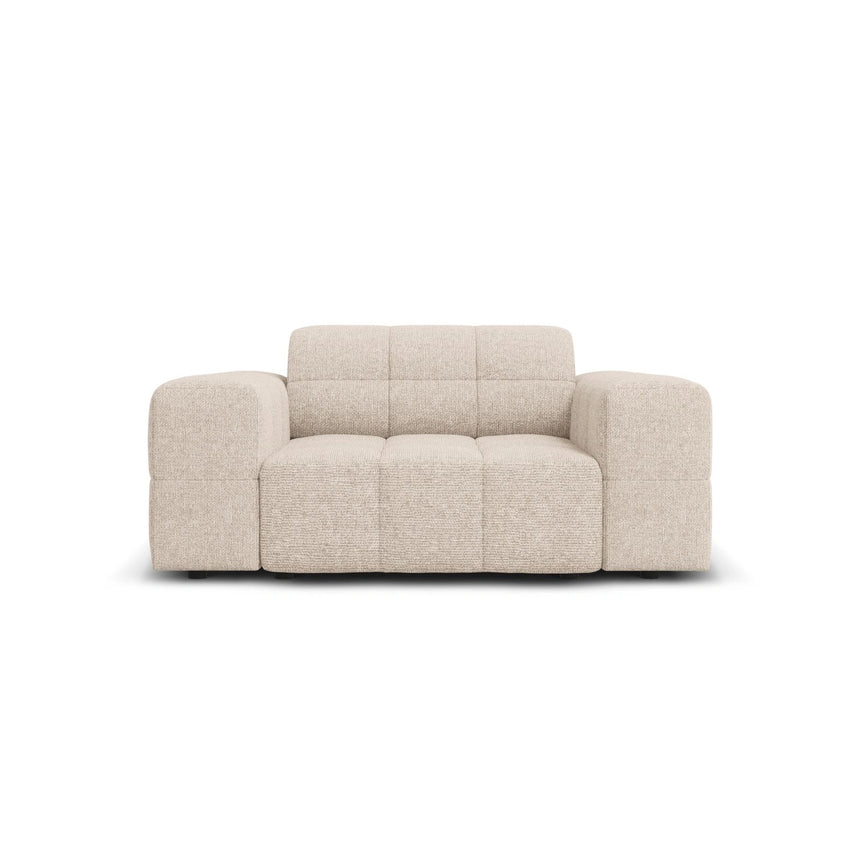 Chicago Sessel aus Chenille in Beige (Haga 30), 124x102x70 cm von Cosmopolitan Design – Bild 1