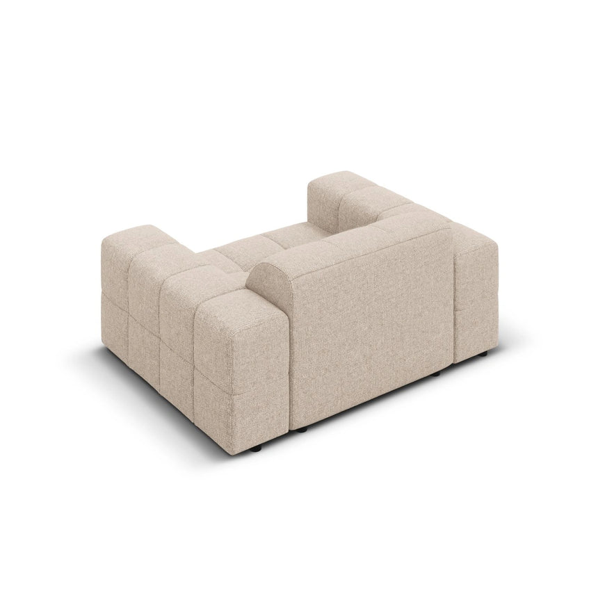 Chicago Sessel aus Chenille in Beige (Haga 30), 124x102x70 cm von Cosmopolitan Design – Bild 5