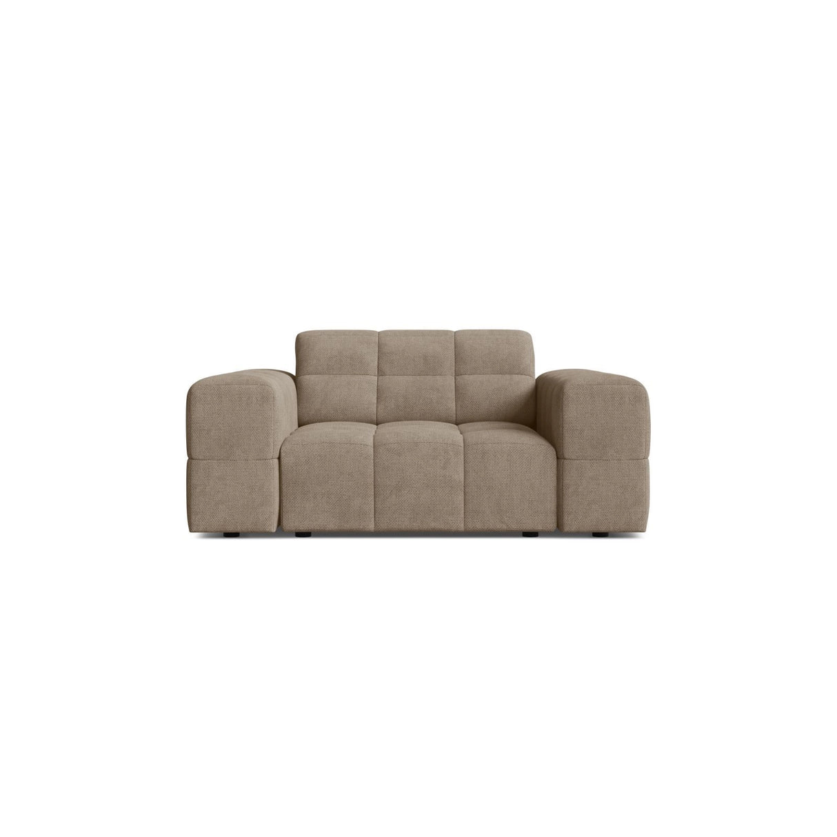Chicago Sessel aus Chenille in Dunkelbeige (Eden 4 Beige), 132x102 cm von Cosmopolitan Design – Bild 1