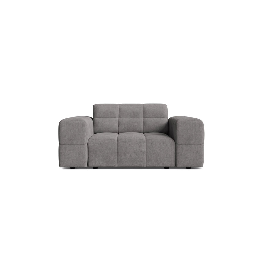 Chicago Sessel aus Chenille in Hellgrau (Eden 18 Grey), 132x102 cm von Cosmopolitan Design – Bild 1