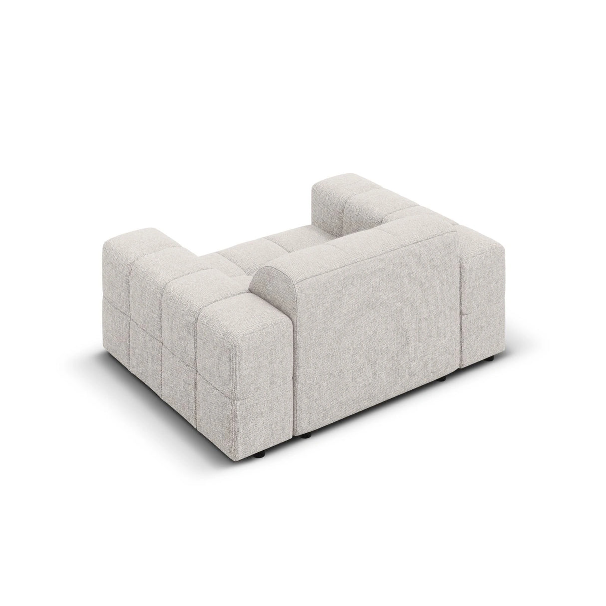 Chicago Sessel aus Chenille in Hellgrau (Haga 06), 124x102x70 cm von Cosmopolitan Design – Bild 5