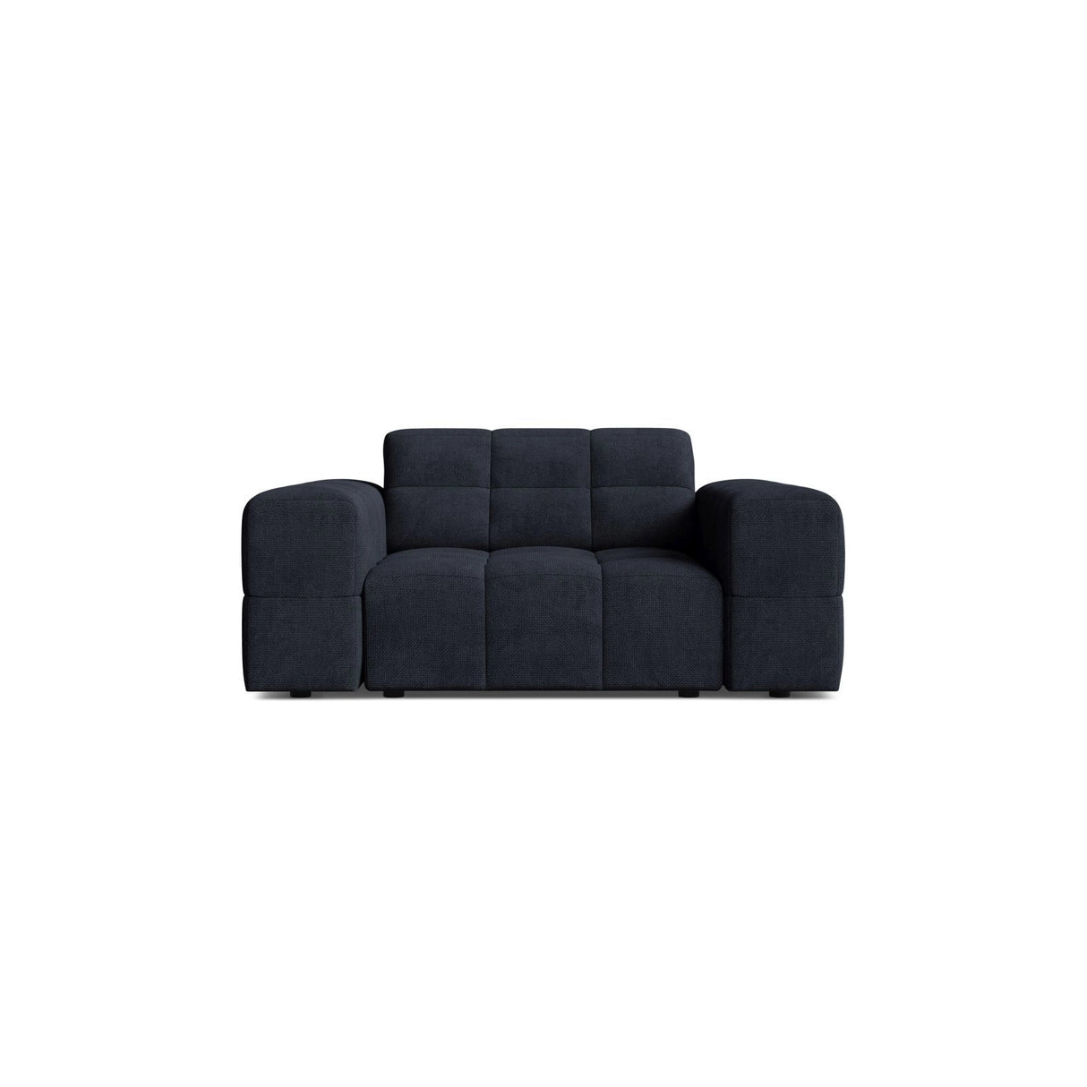 Chicago Sessel aus Chenille in Marineblau (Eden 16 Deep Blue), 132x102 cm von Cosmopolitan Design – Bild 1