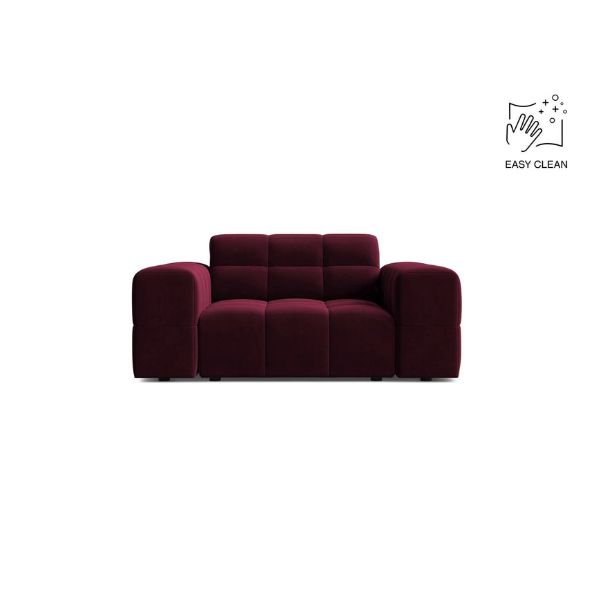 Chicago Sessel aus Samt in Burgund (Venus 2932), 132x102 cm von Cosmopolitan Design – Bild 1