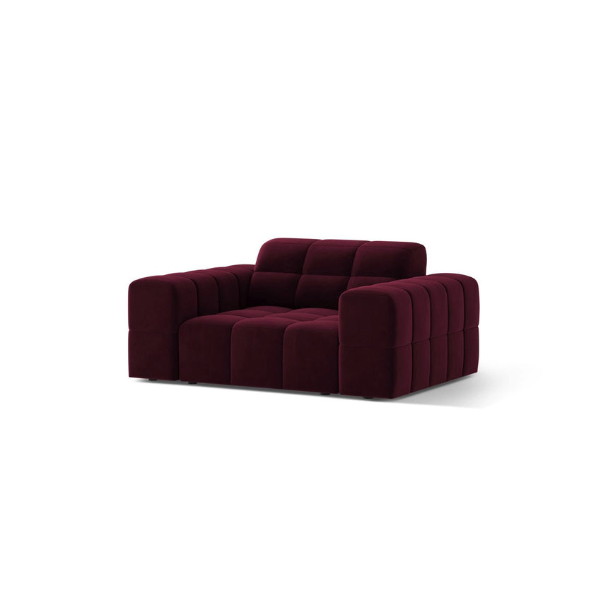 Chicago Sessel aus Samt in Burgund (Venus 2932), 132x102 cm von Cosmopolitan Design – Bild 3