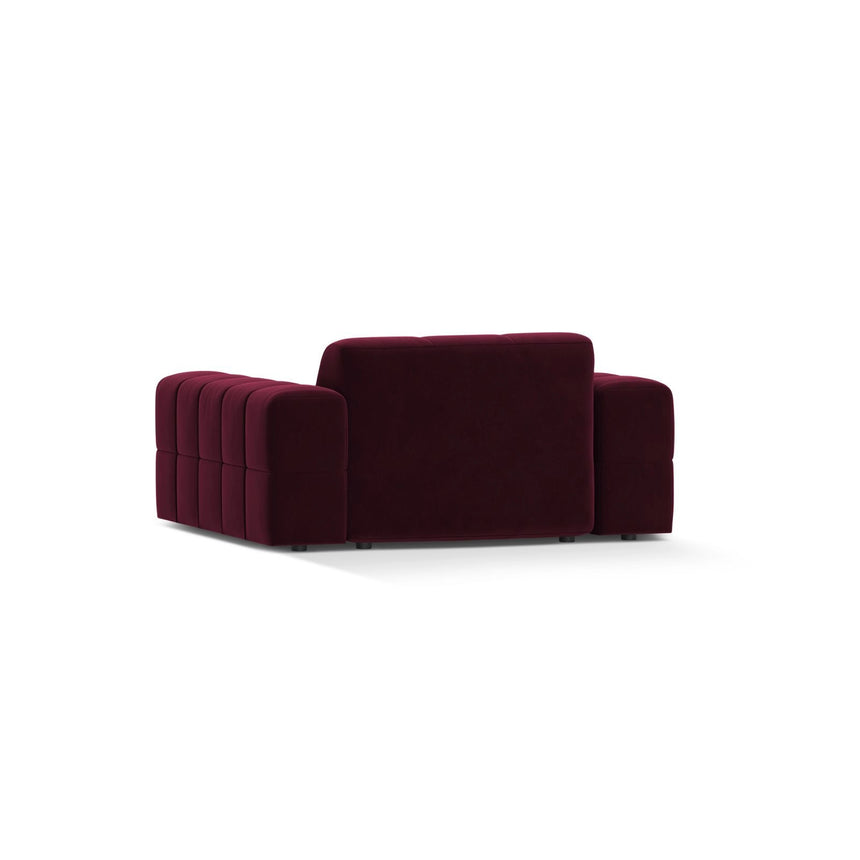 Chicago Sessel aus Samt in Burgund (Venus 2932), 132x102 cm von Cosmopolitan Design – Bild 4