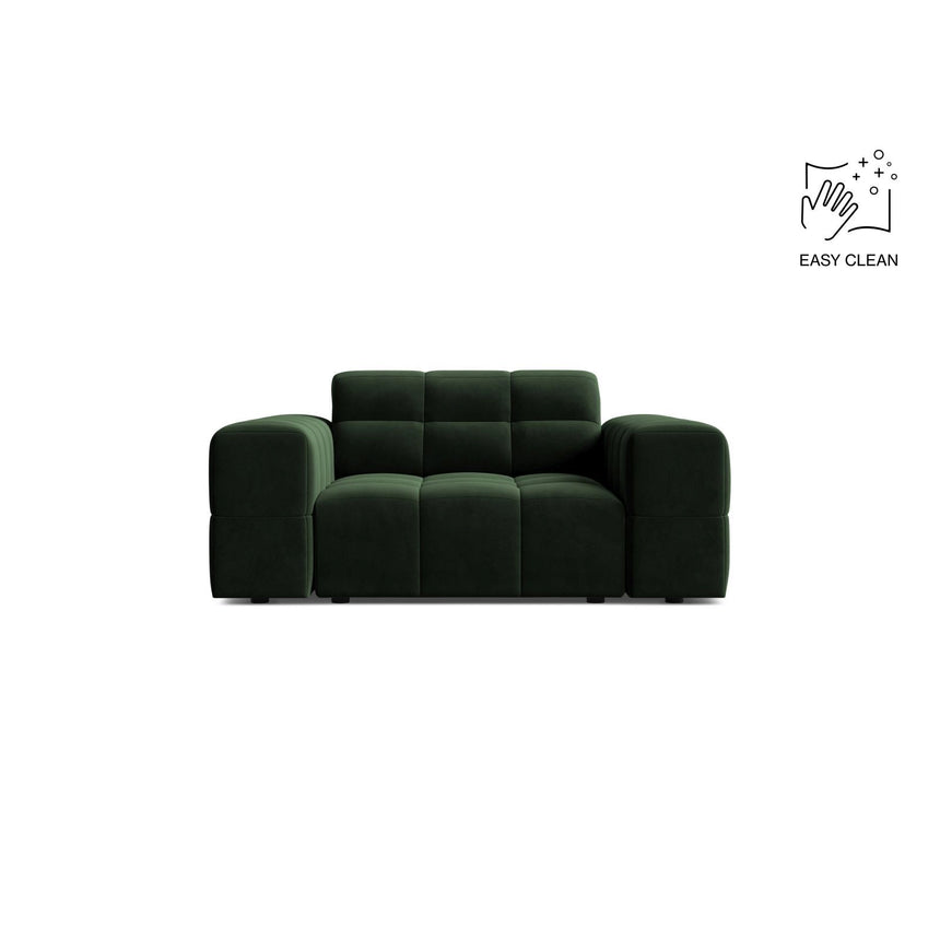 Chicago Sessel aus Samt in Flaschengrün (Venus 2940), 132x102 cm von Cosmopolitan Design – Bild 1