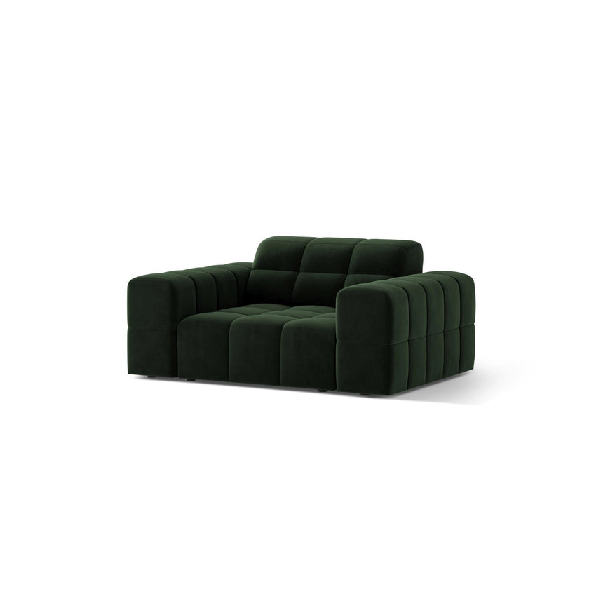 Chicago Sessel aus Samt in Flaschengrün (Venus 2940), 132x102 cm von Cosmopolitan Design – Bild 3