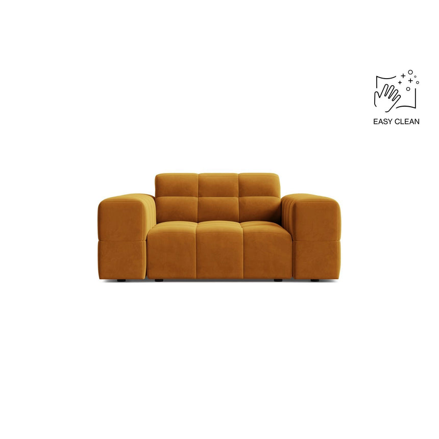 Chicago Sessel aus Samt in Gelb (Venus 2917), 132x102 cm von Cosmopolitan Design – Bild 1