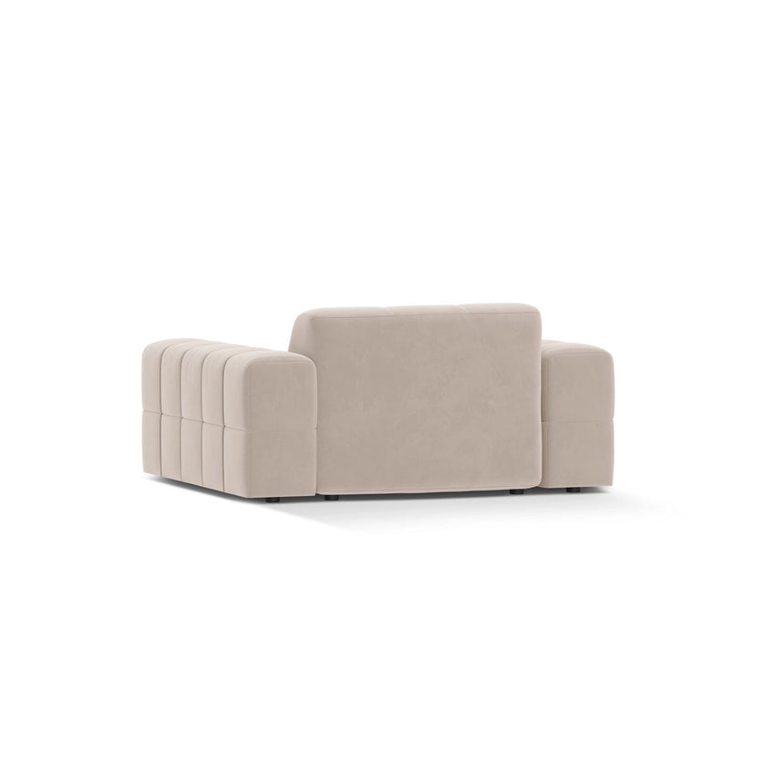 Chicago Sessel aus Samt in Leichtes Beige (Venus 2927), 132x102 cm von Cosmopolitan Design – Bild 4