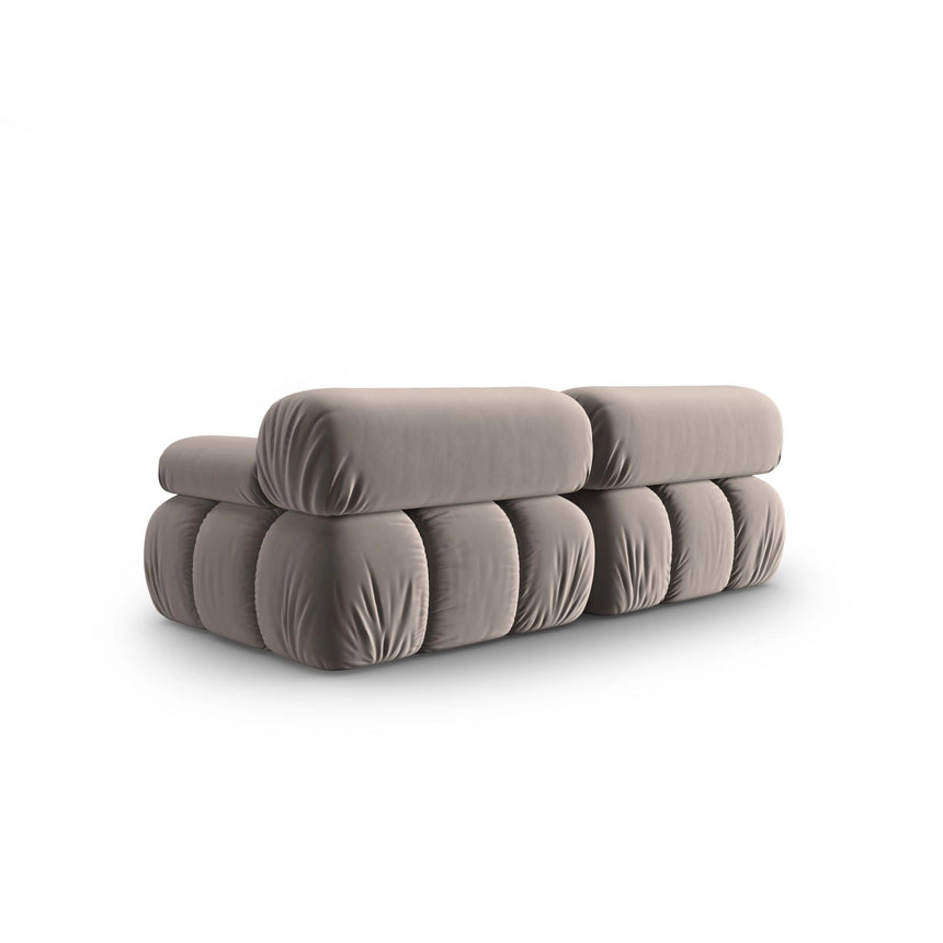 Cortina Modulares 2-Sitzer Sofa aus Samt in Cappuccino (Bluvel 40), 188x94 cm von Cosmopolitan Design – Bild 4