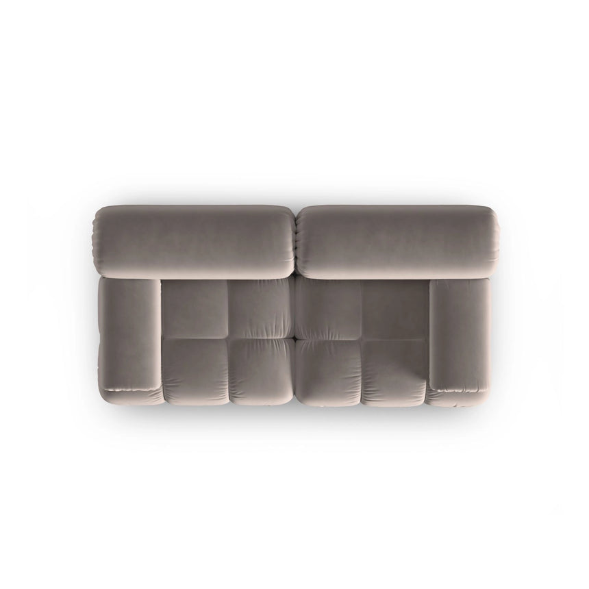 Cortina Modulares 2-Sitzer Sofa aus Samt in Cappuccino (Bluvel 40), 188x94 cm von Cosmopolitan Design – Bild 5