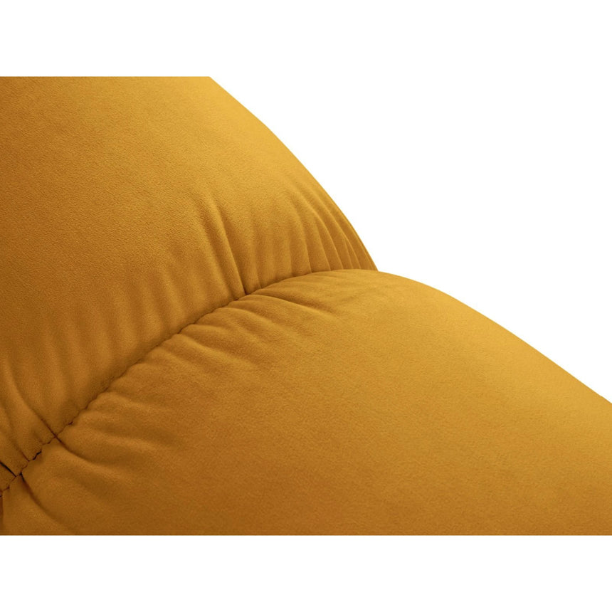 Cortina Modulares 2-Sitzer Sofa aus Samt in Gelb (Bluvel 68), 188x94 cm von Cosmopolitan Design – Bild 6