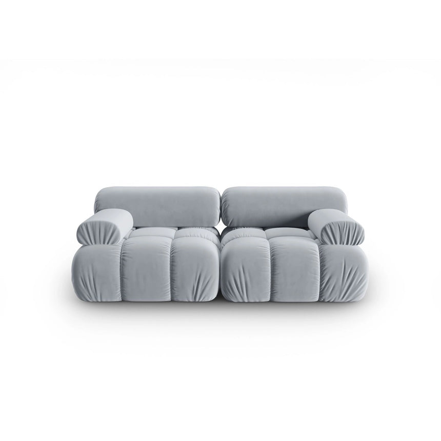 Cortina Modulares 2-Sitzer Sofa aus Samt in Hellblau (Bluvel 06), 188x94 cm von Cosmopolitan Design – Bild 1