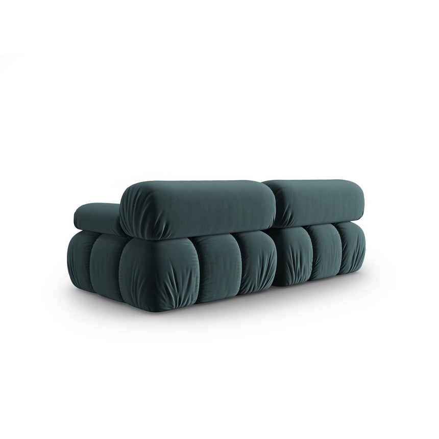 Cortina Modulares 2-Sitzer Sofa aus Samt in Türkis (Bluvel 85), 188x94 cm von Cosmopolitan Design – Bild 4