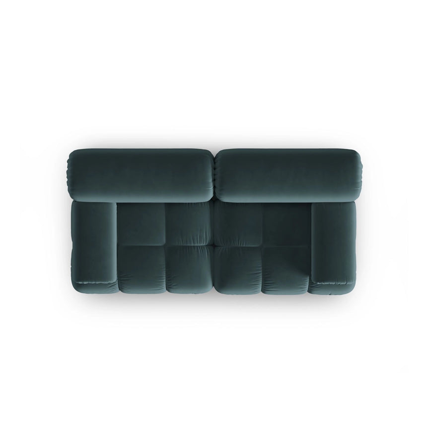 Cortina Modulares 2-Sitzer Sofa aus Samt in Türkis (Bluvel 85), 188x94 cm von Cosmopolitan Design – Bild 5