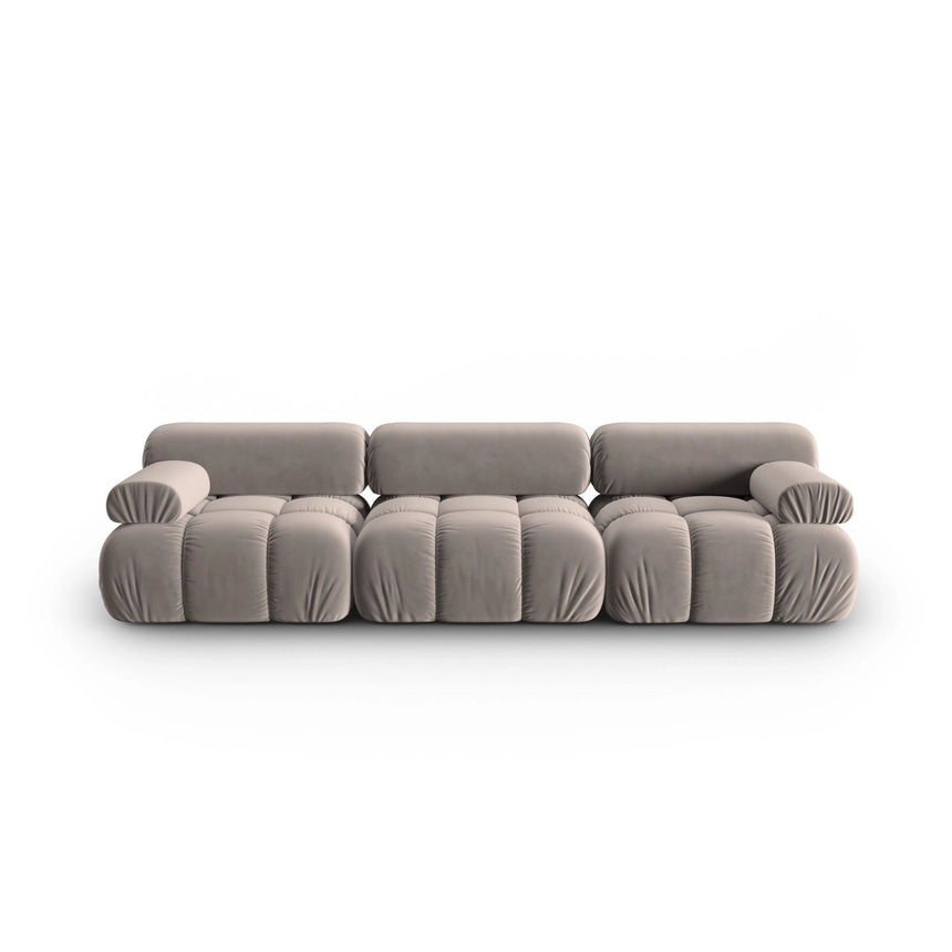 Cortina Modulares 3-Sitzer Sofa aus Samt in Cappuccino (Bluvel 40), 282x94 cm von Cosmopolitan Design – Bild 1
