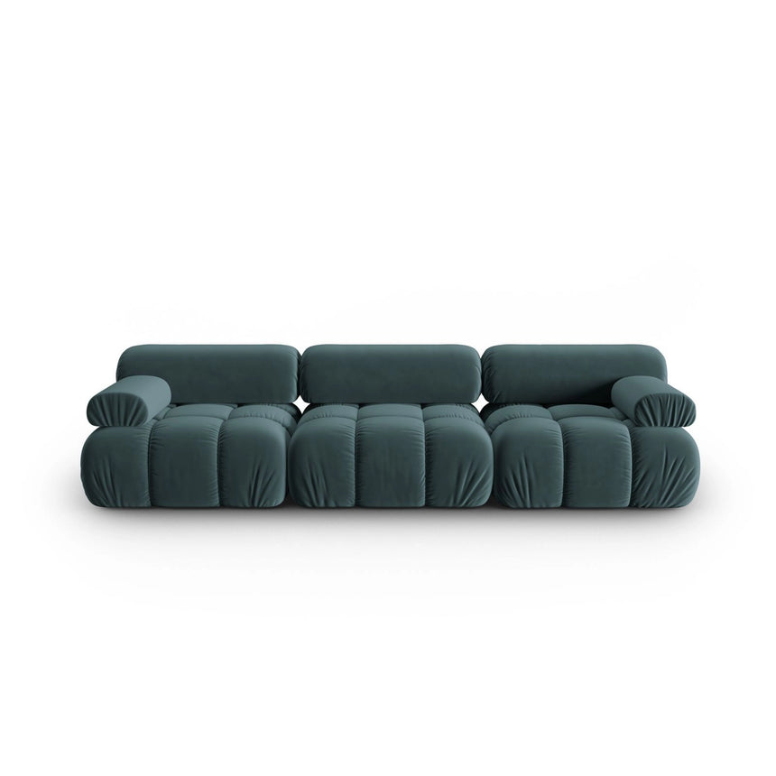 Cortina Modulares 3-Sitzer Sofa aus Samt in Türkis (Bluvel 85), 282x94 cm von Cosmopolitan Design – Bild 1