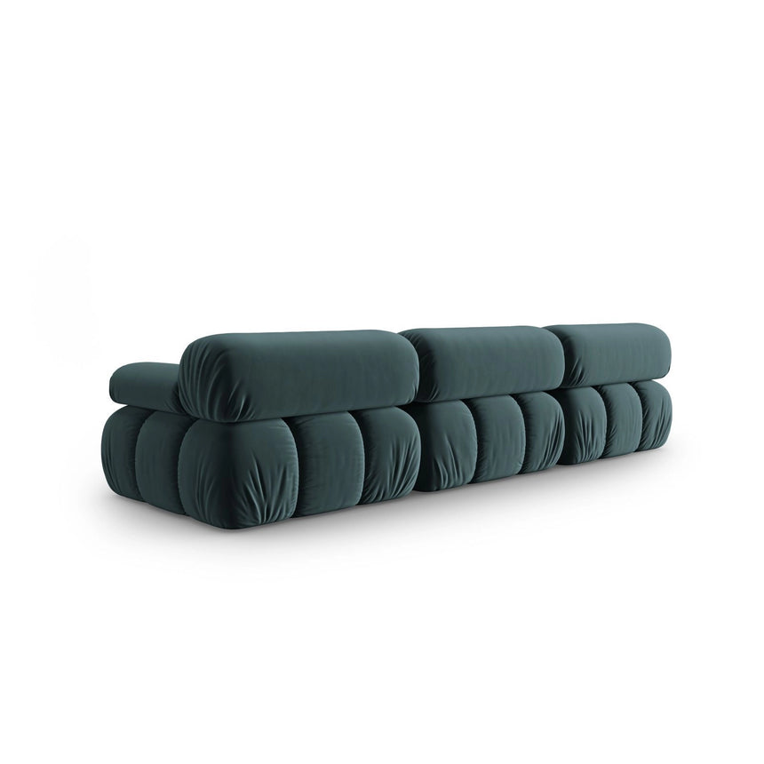 Cortina Modulares 3-Sitzer Sofa aus Samt in Türkis (Bluvel 85), 282x94 cm von Cosmopolitan Design – Bild 4