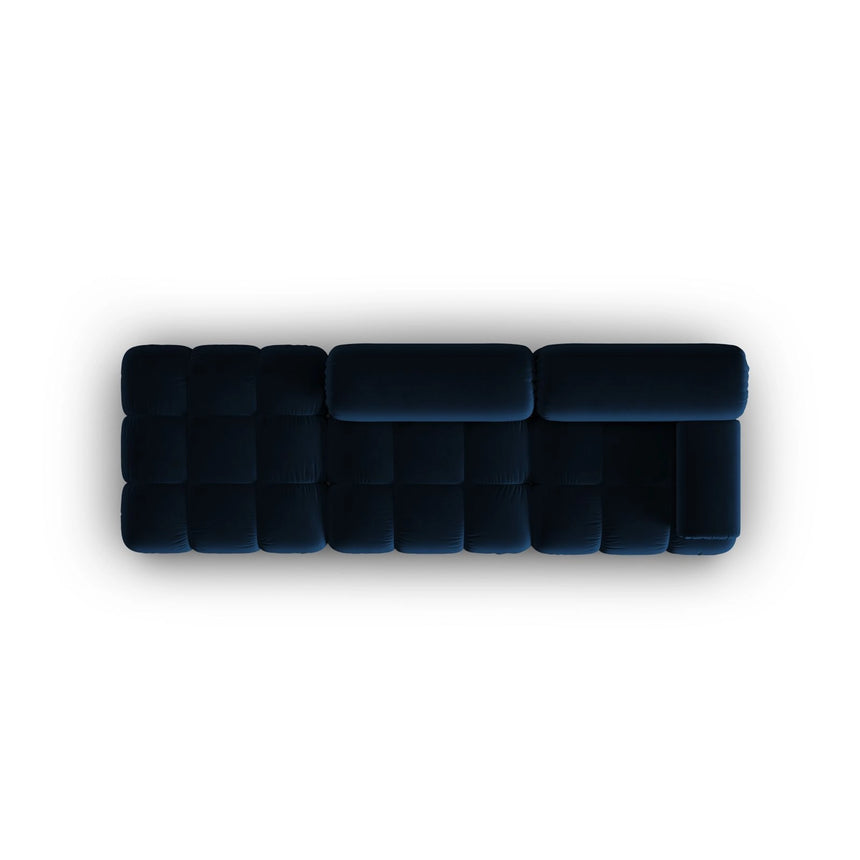 Cortina Modulares 4-Sitzer Sofa, Linke Seite, aus Samt in Königsblau (Bluvel 86), 282x94 cm von Cosmopolitan Design – Bild 5
