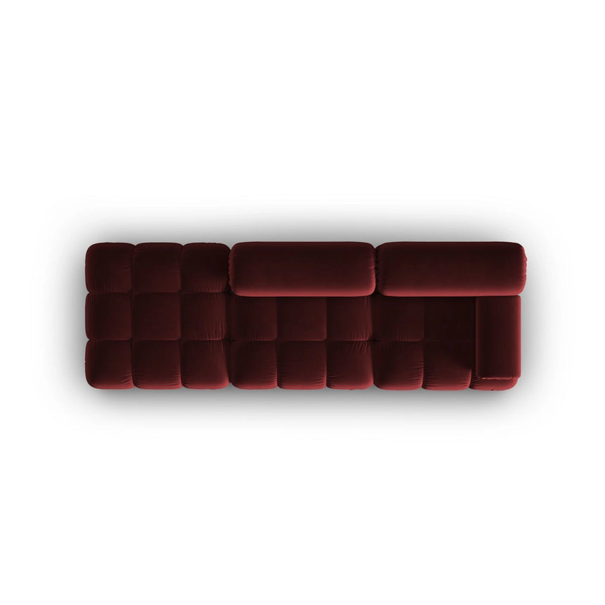 Cortina Modulares 4-Sitzer Sofa, Linke Seite, aus Samt in Rot (Bluvel 59), 282x94 cm von Cosmopolitan Design – Bild 5