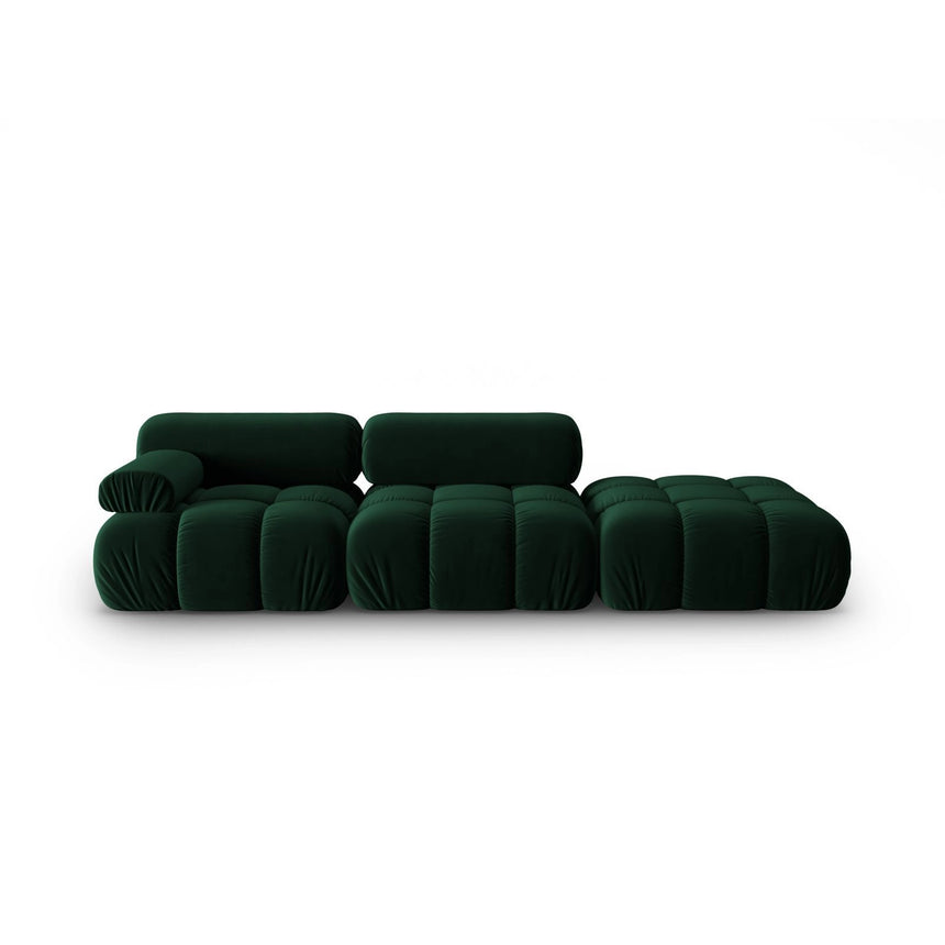 Cortina Modulares 4-Sitzer Sofa, Rechte Seite, aus Samt in Flaschengrün (Bluvel 78), 282x94 cm von Cosmopolitan Design – Bild 1