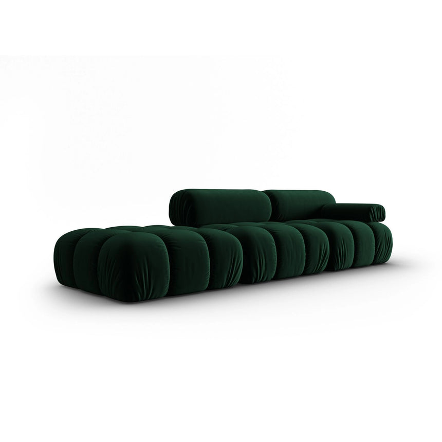 Cortina Modulares 4-Sitzer Sofa, Rechte Seite, aus Samt in Flaschengrün (Bluvel 78), 282x94 cm von Cosmopolitan Design – Bild 3