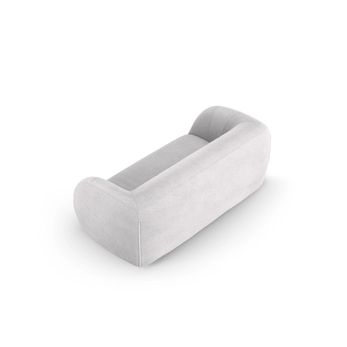 Essen 2-Sitzer Sofa aus Boucle in Hellgrau (Baloo 2085), 210x95x86 cm von Cosmopolitan Design – Bild 5