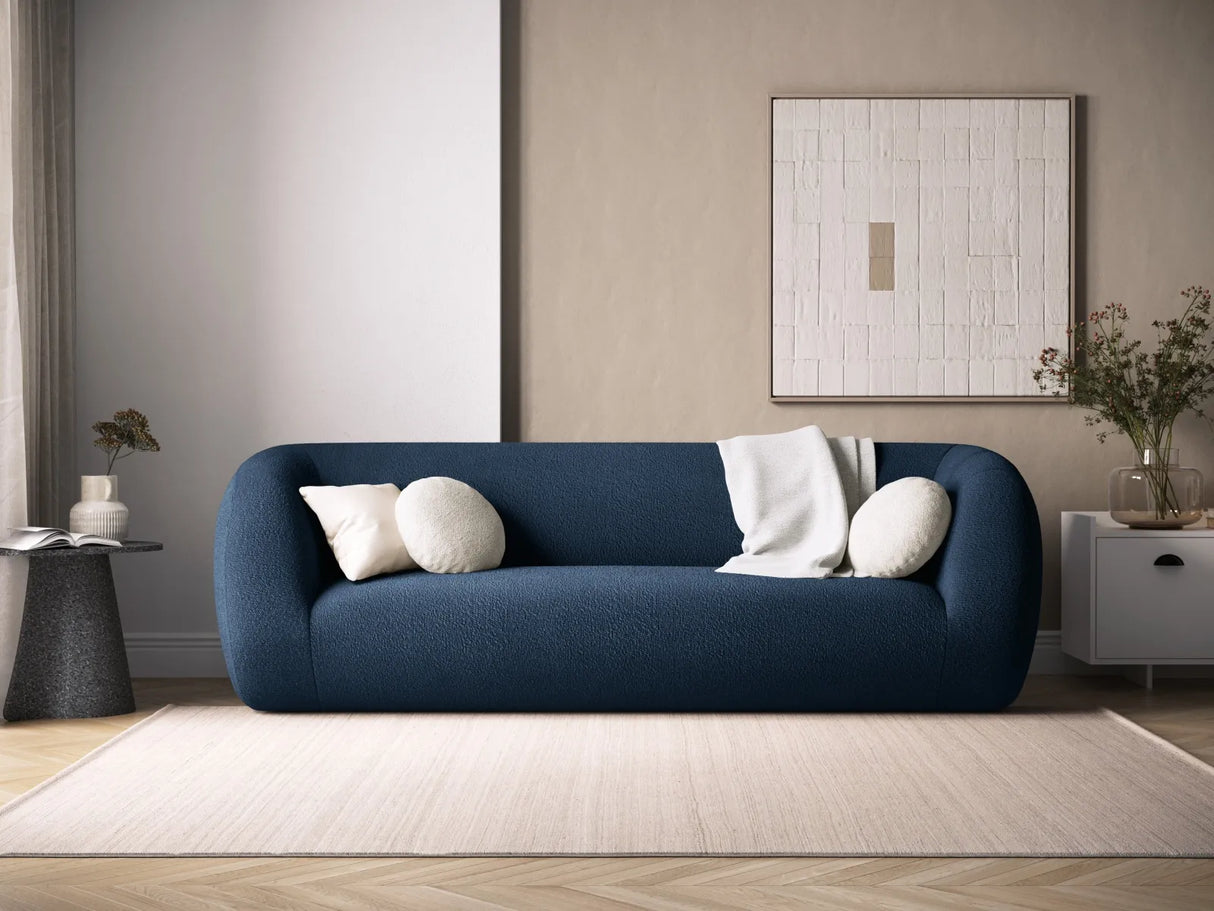 Essen 3-Sitzer Sofa aus Boucle in Dunkelblau (Baloo 2088), 230x95x86 cm von Cosmopolitan Design – Bild 2