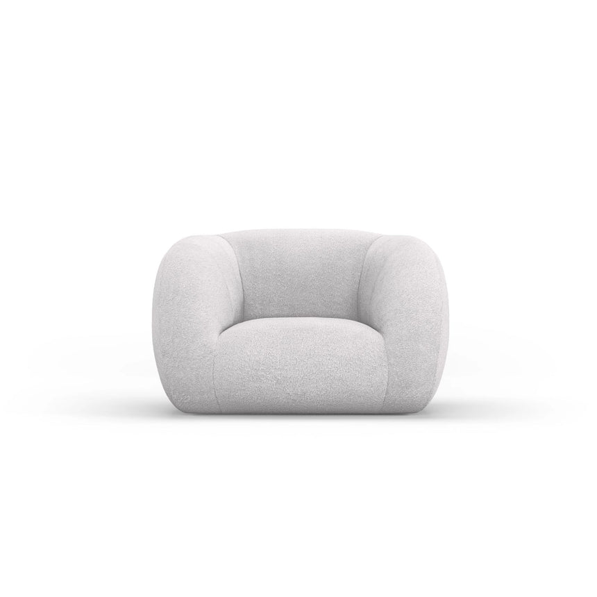 Essen Sessel aus Boucle in Hellgrau (Baloo 2085), 130x95x86 cm von Cosmopolitan Design – Bild 1