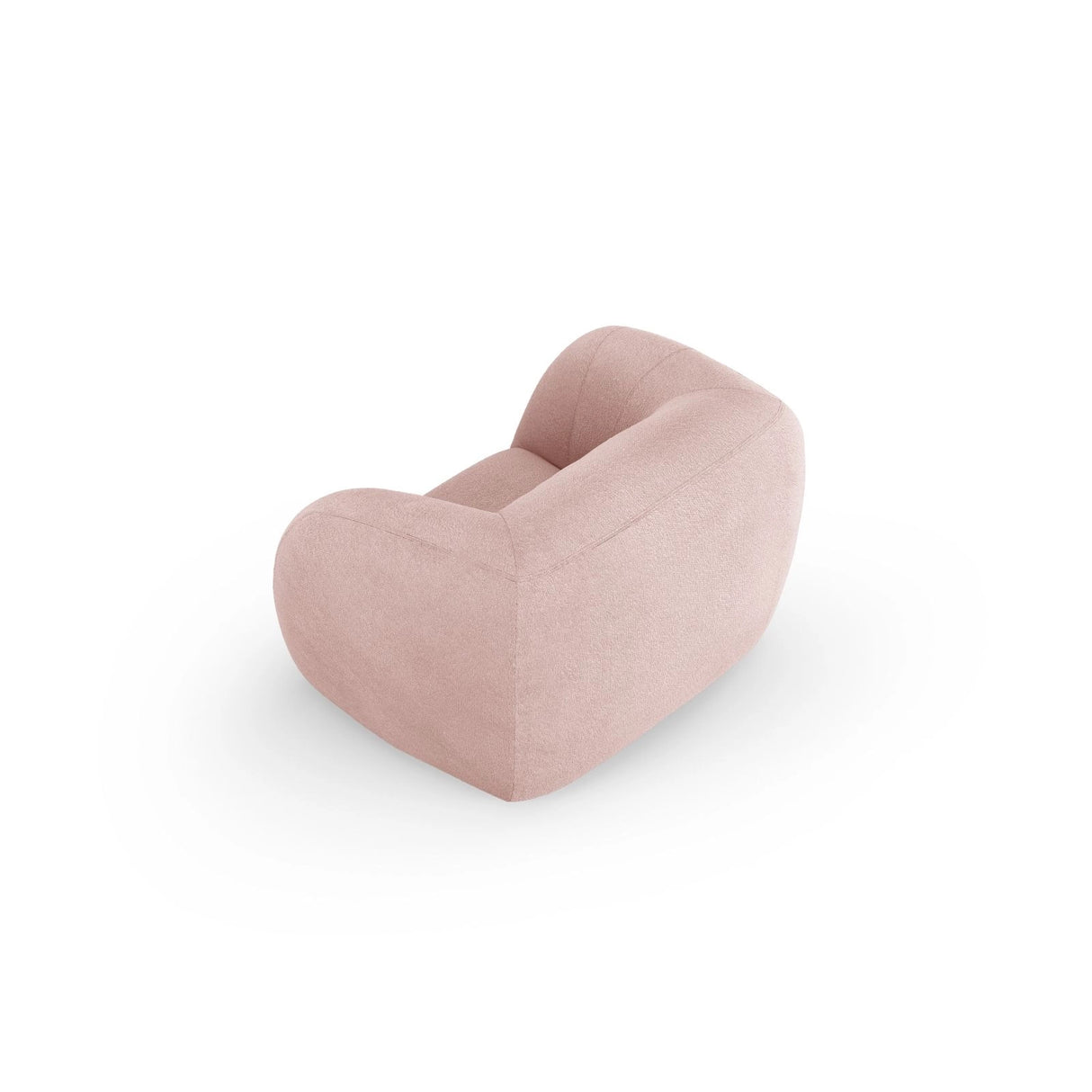 Essen Sessel aus Boucle in Puderrosa (Baloo 2072), 130x95x86 cm von Cosmopolitan Design – Bild 5