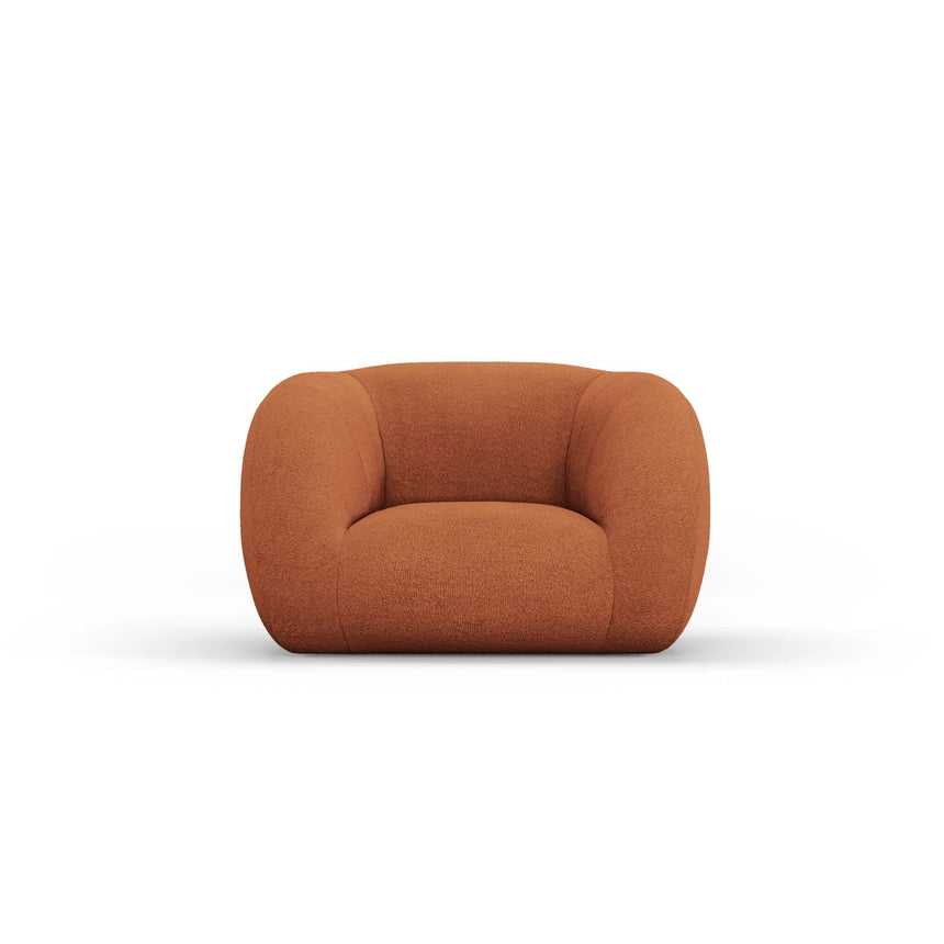 Essen Sessel aus Boucle in Terrakotta (Baloo 2078), 130x95x86 cm von Cosmopolitan Design – Bild 1