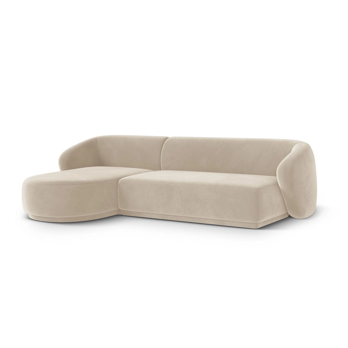 Gomera 4-Sitzer Ecksofa, Linke Seite, aus Samt, 260x155x74 cm von Cosmopolitan Design – Bild 3