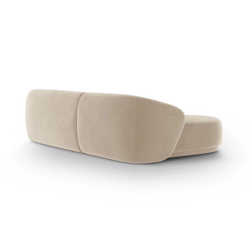 Gomera 4-Sitzer Ecksofa, Rechte Seite, aus Samt, 260x155x74 cm von Cosmopolitan Design – Bild 5