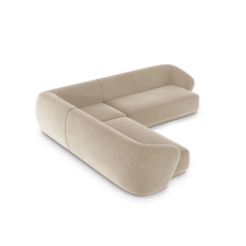 Gomera 5-Sitzer Ecksofa, symmetrisch, aus Samt, 256x256x74 cm von Cosmopolitan Design – Bild 5