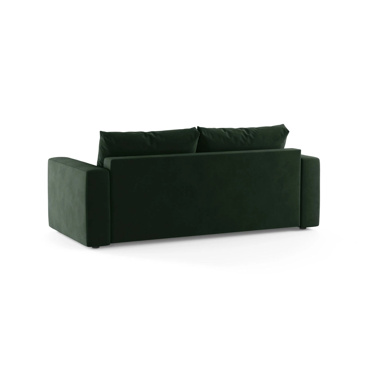 Grena 3-Sitzer Sofa mit Schlaffunktion, ausklappbar, aus Samt in Flaschengrün (Salvador 7), 205x100 cm von Cosmopolitan Design – Bild 5