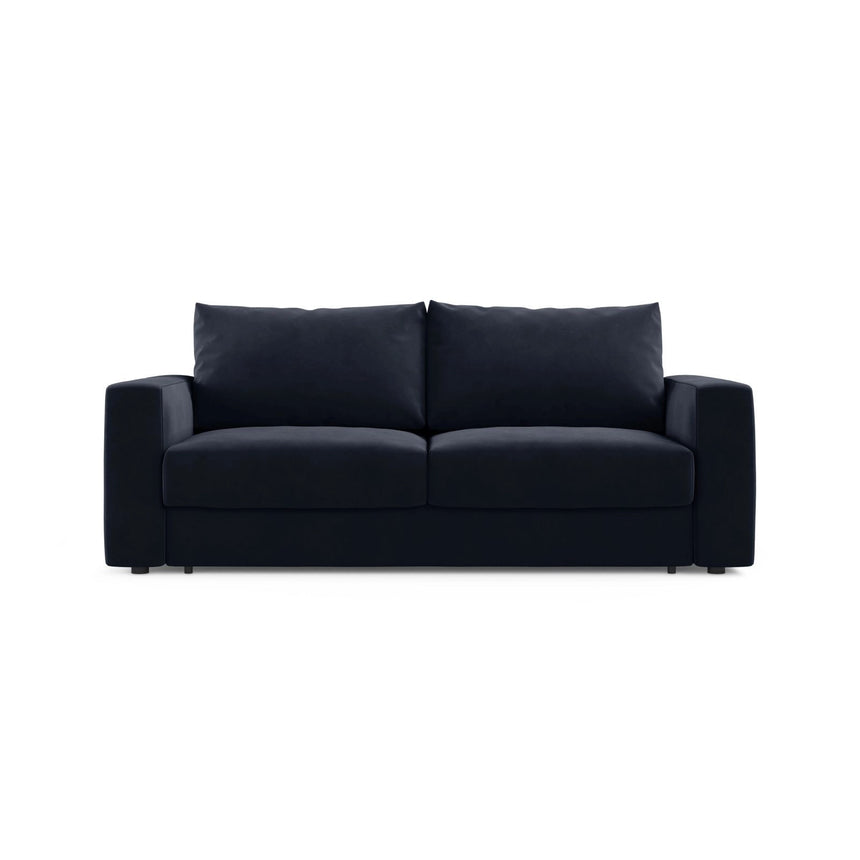 Grena 3-Sitzer Sofa mit Schlaffunktion, ausklappbar, aus Samt in Königsblau (Salvador 5), 205x100 cm von Cosmopolitan Design – Bild 1