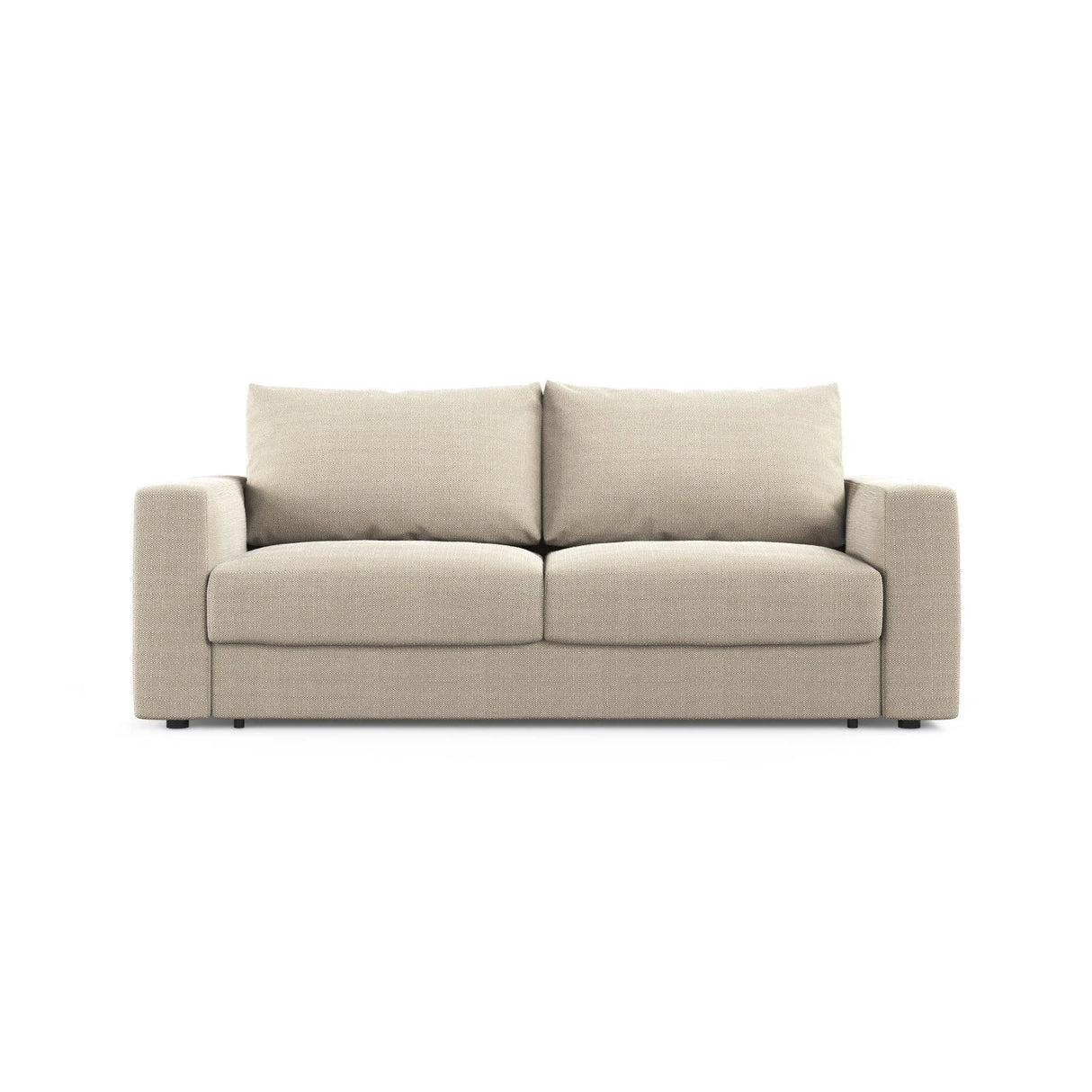 Grena 3-Sitzer Sofa mit Schlaffunktion, ausklappbar, aus Strukturierter Stoff in Beige (BABEL TOFFEE), 205x100 cm von Cosmopolitan Design – Bild 1