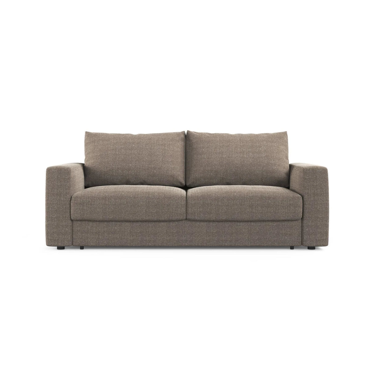 Grena 3-Sitzer Sofa mit Schlaffunktion, ausklappbar, aus Strukturierter Stoff in Hellbraun (BABEL TAUPE), 205x100 cm von Cosmopolitan Design – Bild 1