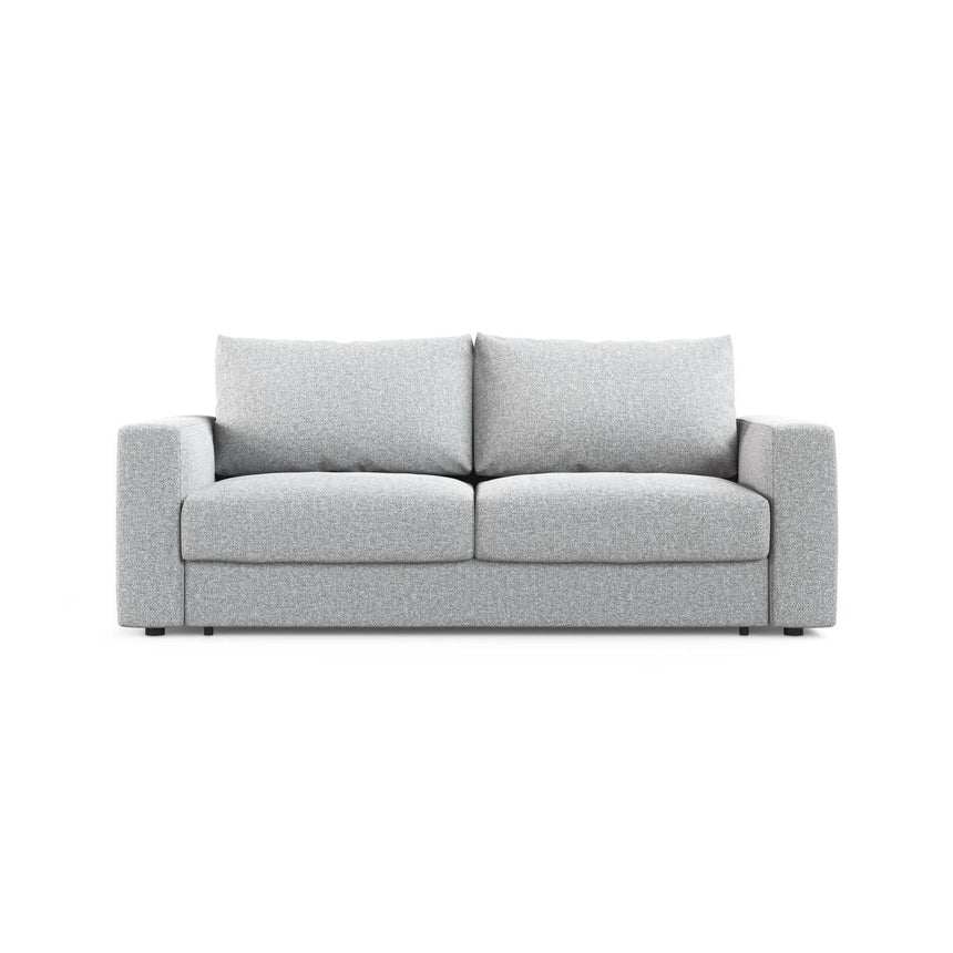 Grena 3-Sitzer Sofa mit Schlaffunktion, ausklappbar, aus Strukturierter Stoff in Hellgrau (BABEL LIGHT GREY), 205x100 cm von Cosmopolitan Design – Bild 1