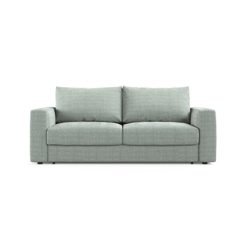 Grena 3-Sitzer Sofa mit Schlaffunktion, ausklappbar, aus Strukturierter Stoff in Minze (BABEL SAFIRA), 205x100 cm von Cosmopolitan Design – Bild 1