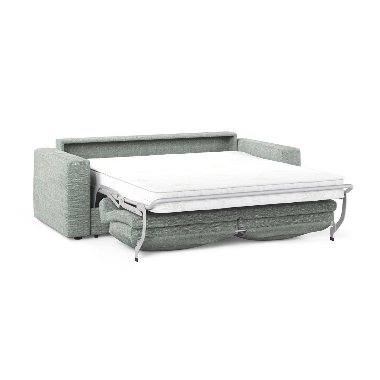 Grena 3-Sitzer Sofa mit Schlaffunktion, ausklappbar, aus Strukturierter Stoff in Minze (BABEL SAFIRA), 205x100 cm von Cosmopolitan Design – Bild 4