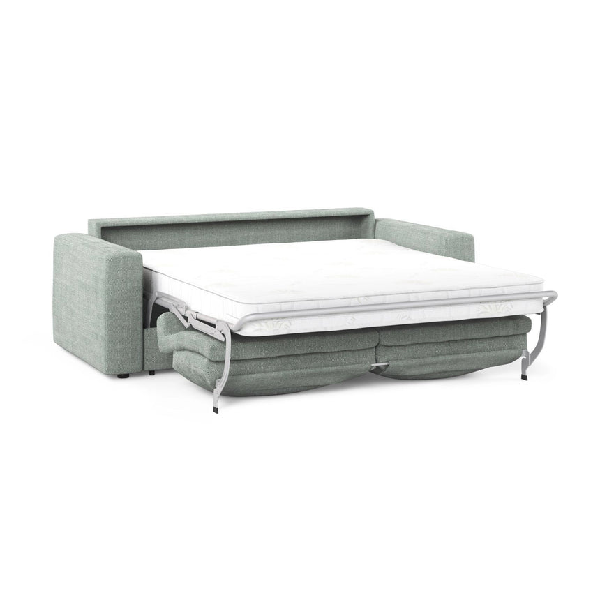 Grena 3-Sitzer Sofa mit Schlaffunktion, ausklappbar, aus Strukturierter Stoff in Minze (BABEL SAFIRA), 205x100 cm von Cosmopolitan Design – Bild 4