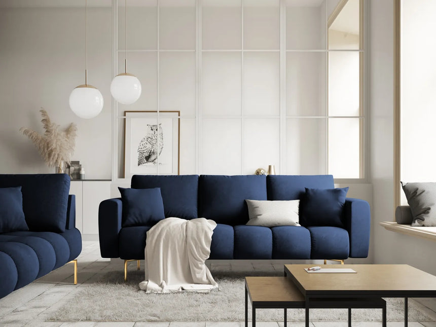 Hastings 3-Sitzer Sofa aus Samt, 220x97x75 cm von Cosmopolitan Design – Bild 2