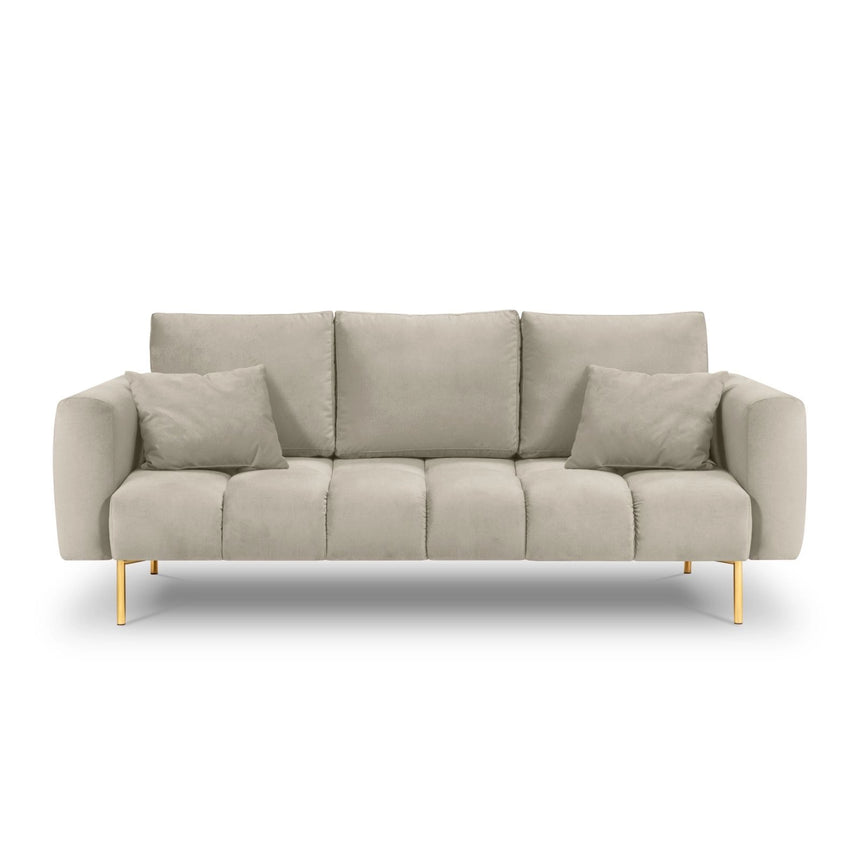 Hastings 3-Sitzer Sofa aus Samt in Beige (Fancy 06), 220x97x75 cm von Cosmopolitan Design – Bild 4
