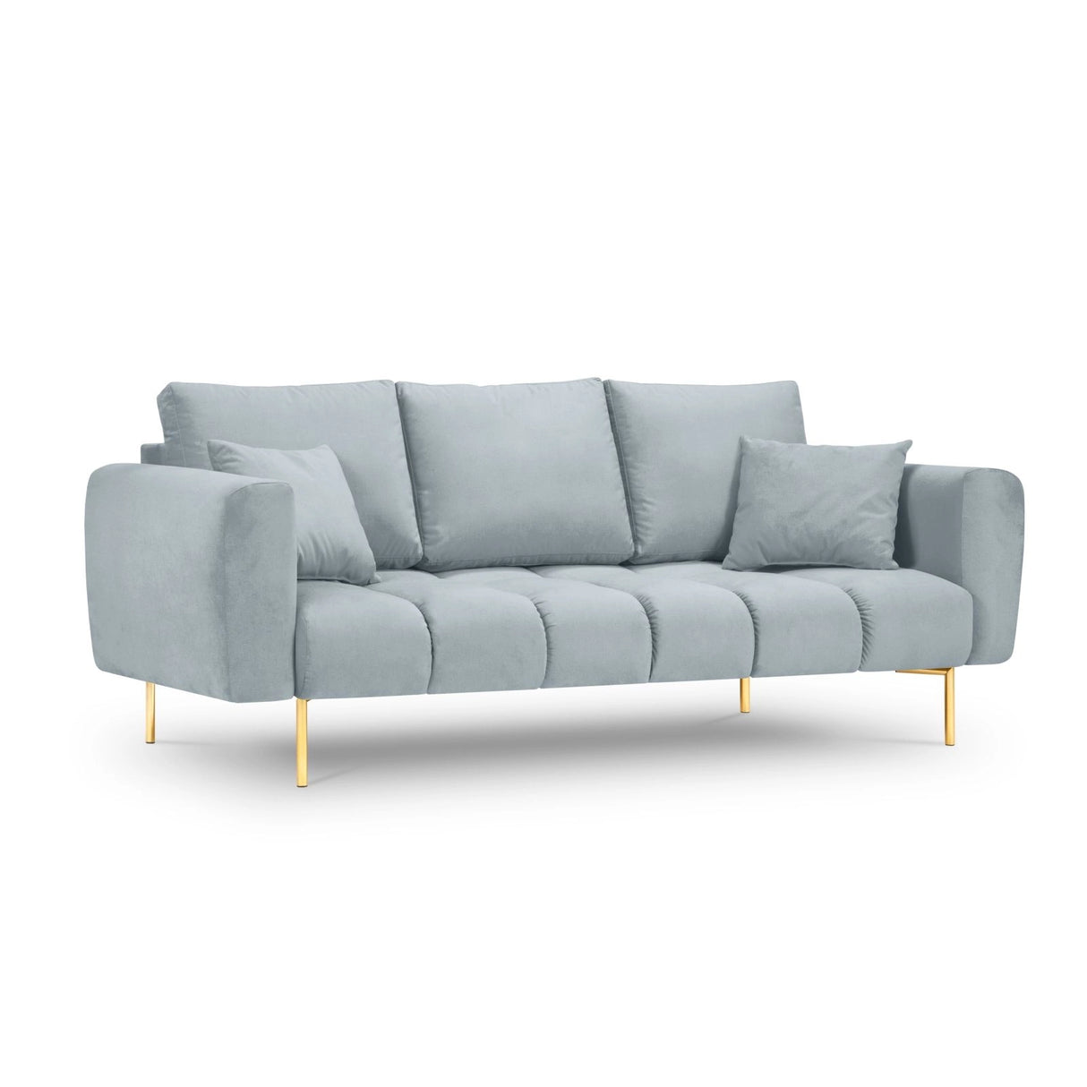 Hastings 3-Sitzer Sofa aus Samt in Hellblau (Fancy 85), 220x97x75 cm von Cosmopolitan Design – Bild 1