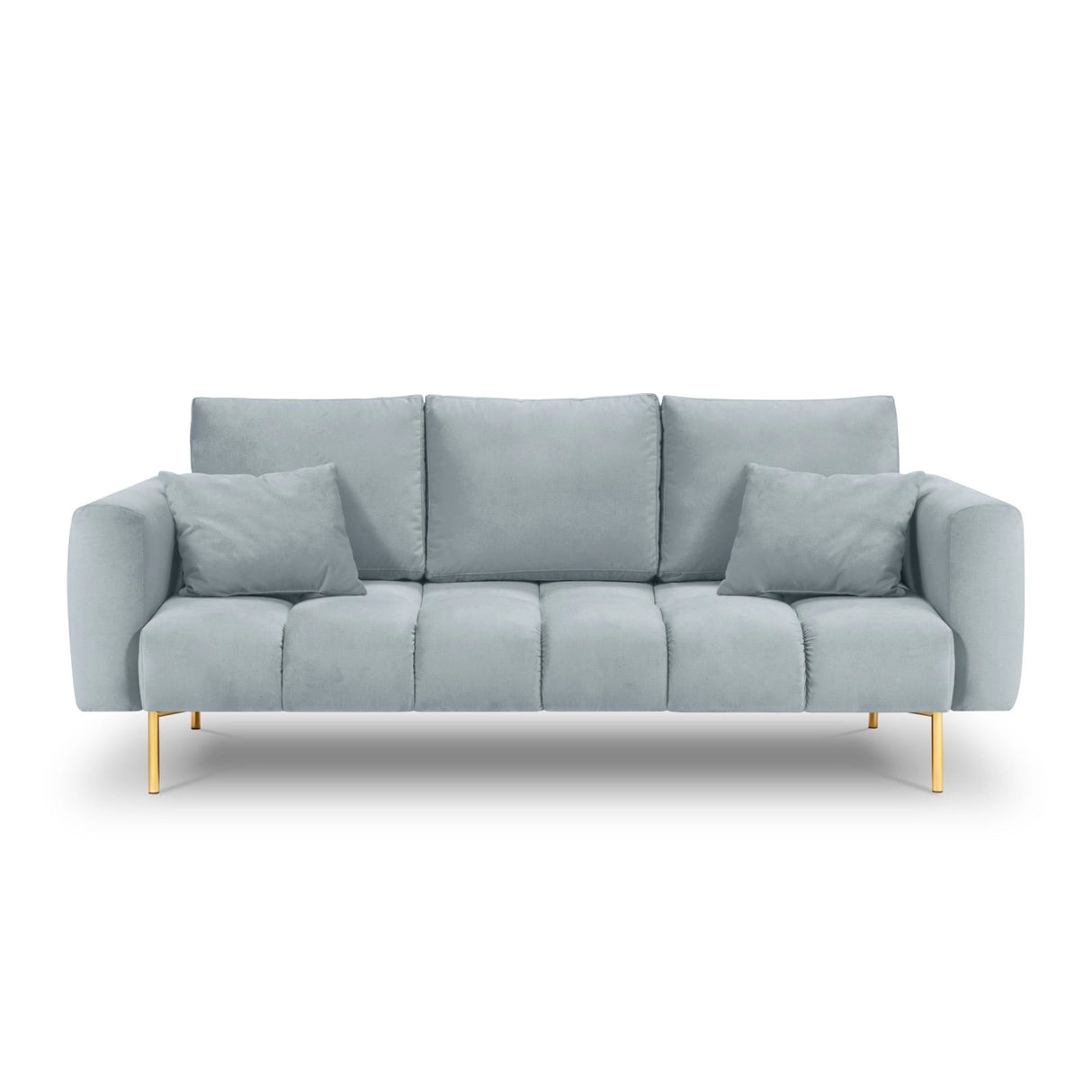 Hastings 3-Sitzer Sofa aus Samt in Hellblau (Fancy 85), 220x97x75 cm von Cosmopolitan Design – Bild 4