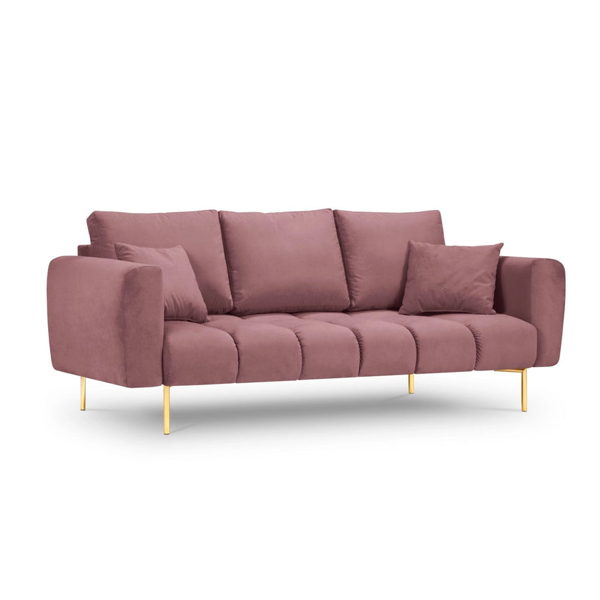 Hastings 3-Sitzer Sofa aus Samt in Rosa (Fancy 63), 220x97x75 cm von Cosmopolitan Design – Bild 1