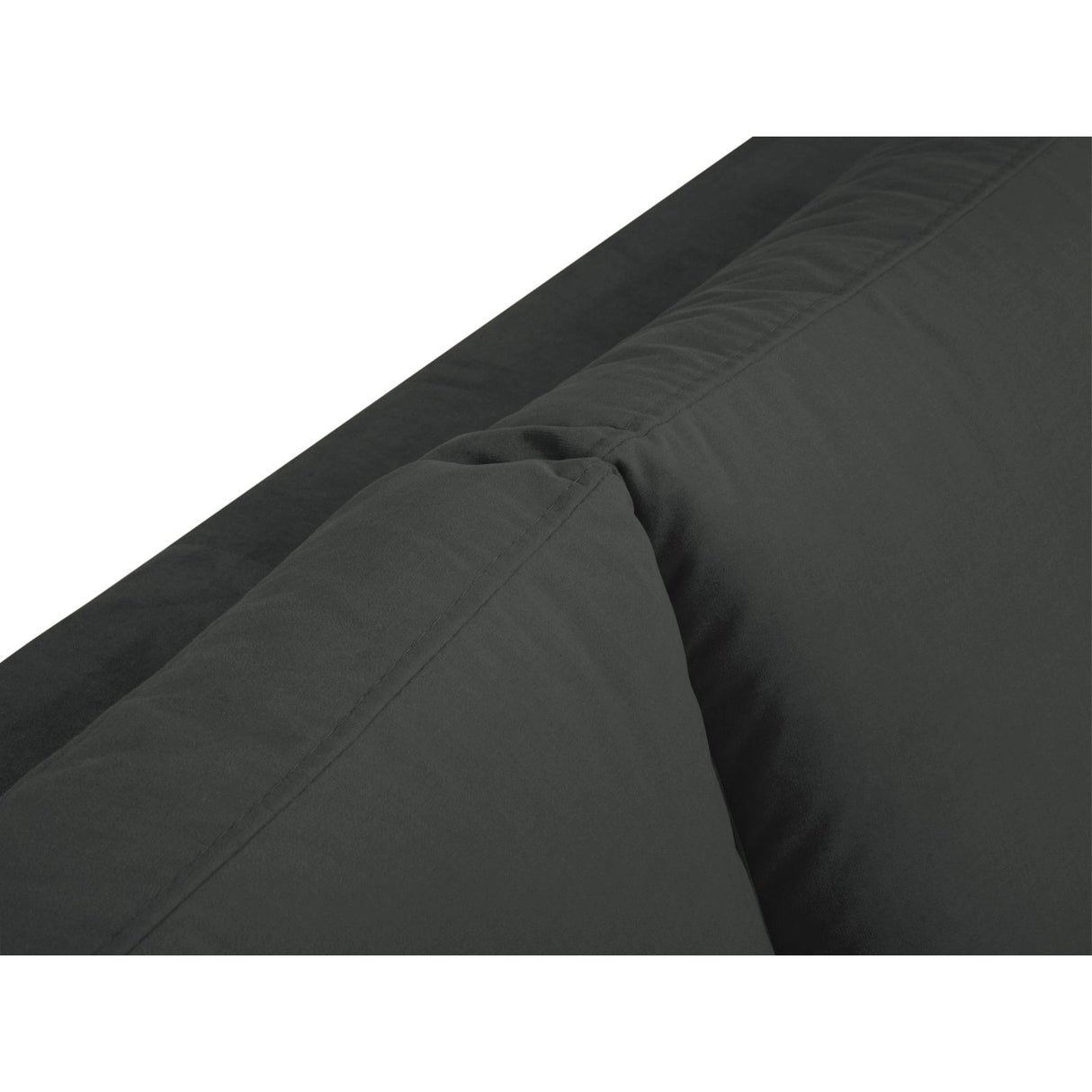 Hastings 5-Sitzer Ecksofa, Linke Seite, aus Samt in Dunkelgrau (Fancy 99), 301x216x75 cm von Cosmopolitan Design – Bild 8